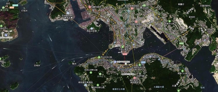 香港卫星地图高清版大图(1)