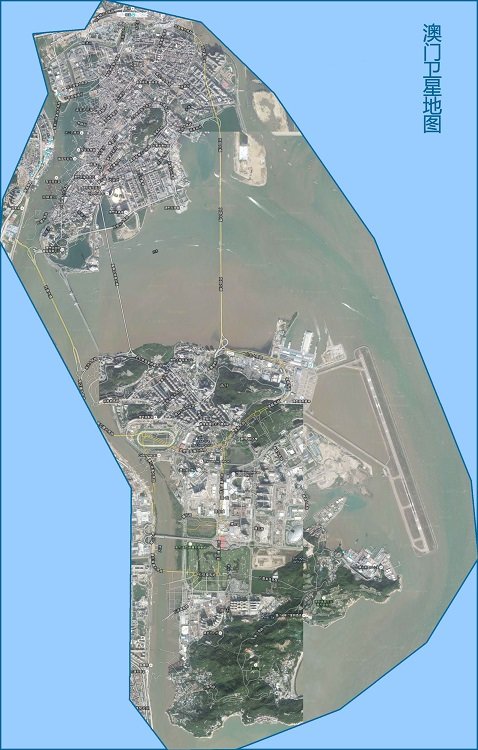 澳门卫星地图全图高清版大图(1)