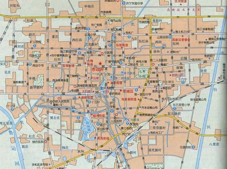 济南市区地图高清版大图(1)