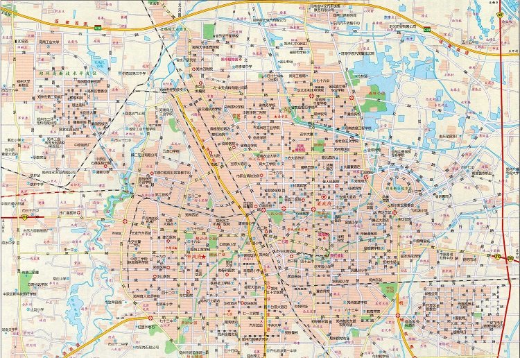 郑州市市区地图最新版大图(1)
