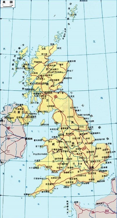英格兰地图高清版大图(1)