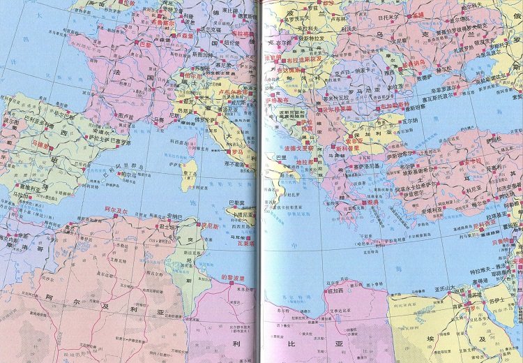 地中海地图高清版大图免费版(1)