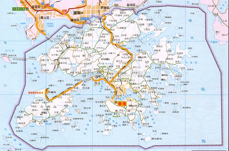香港交通地图高清版
