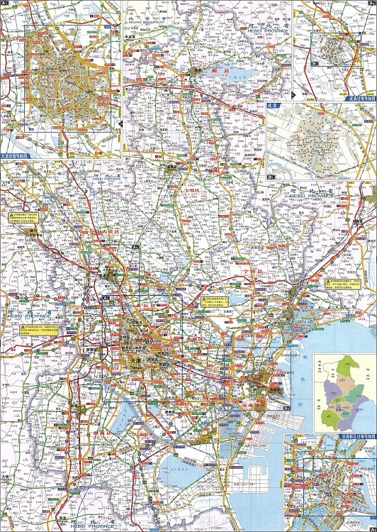 天津市高速公路地圖全圖高清版大圖(1)