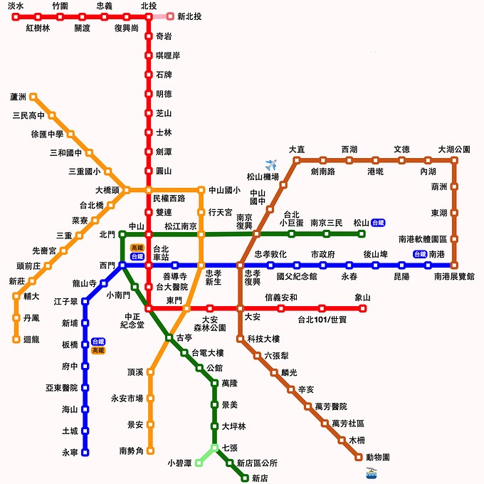 台湾高铁线路图高清版大地图大图(1)