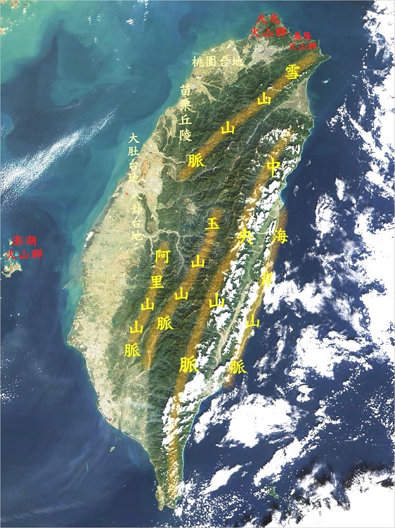 台湾海峡卫星地图图片