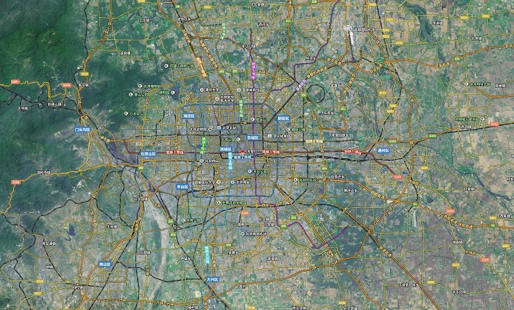 北京市卫星地图2019高清版大图(1)