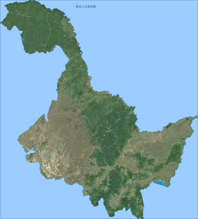 黑龙江卫星地图高清版