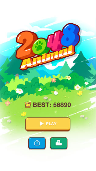 动物2048游戏