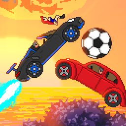 像素汽车足球游戏