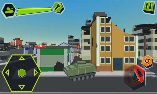 立方坦克闪电战3d游戏v2 安卓版(1)