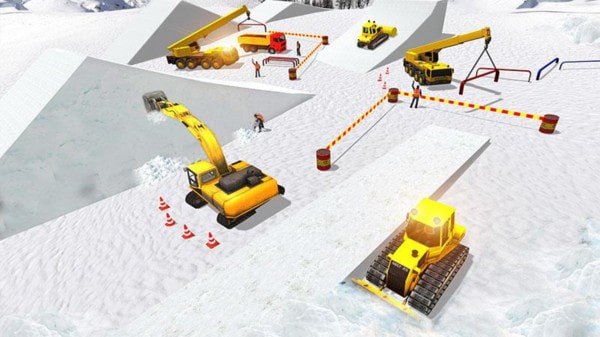 雪山挖掘机模拟器手机版(1)