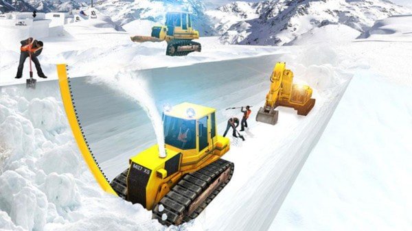雪山挖掘机模拟器手机版(2)