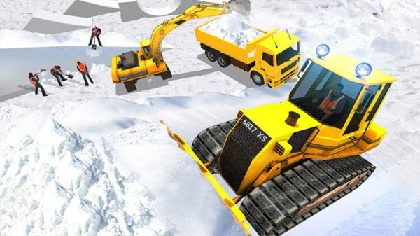 雪山挖掘机模拟器手机版(3)