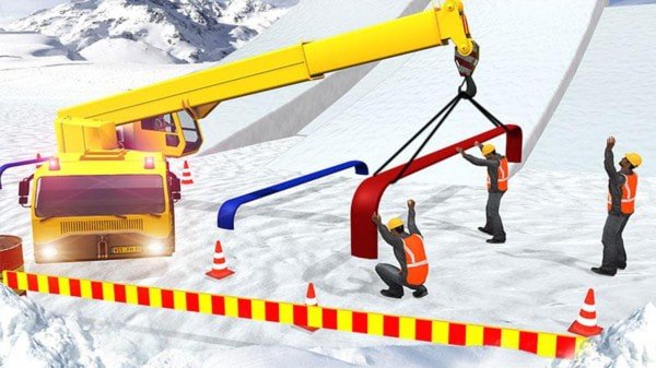 雪山挖掘机模拟器游戏