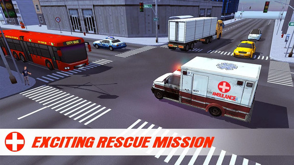 救护车驾驶模拟手机版v1.0 安卓版(2)