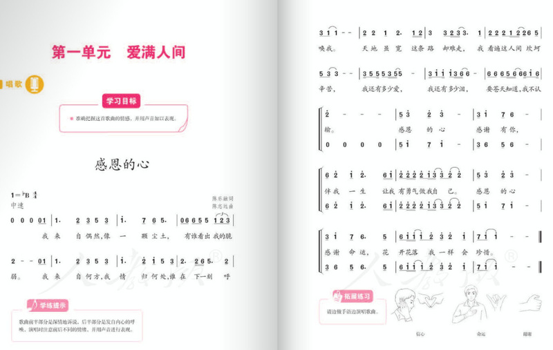 人教版音乐六年级下册电子版简谱版(1)