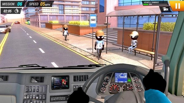 火柴人巴士驾驶模拟器游戏v1.0 安卓版(2)