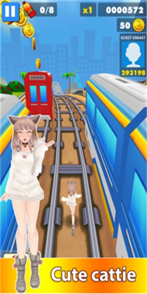 地铁美女跑酷游戏(1)