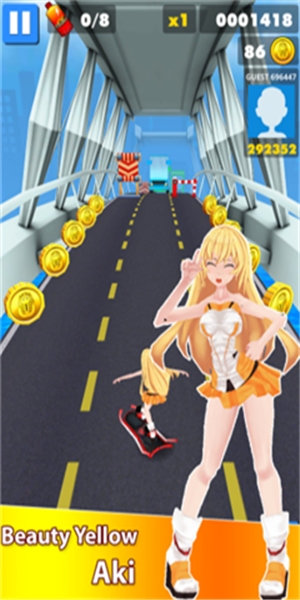 地铁美女跑酷游戏v1.0.1 安卓版(3)