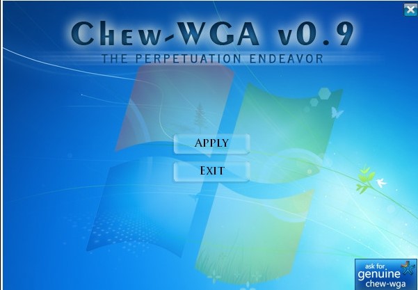 gpt win7激活工具(chew-wga)v0.9 最新版(1)