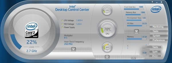 intel desktop control center软件