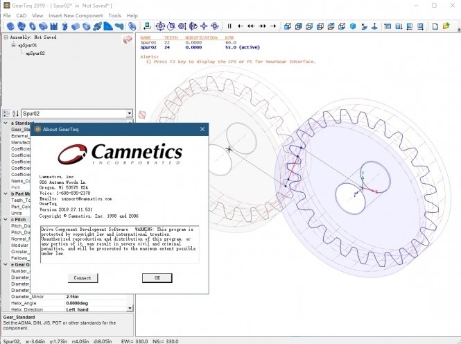 Camnetics Suite 2018中文版(齿轮设计分析软件)v13.05 pc版(1)