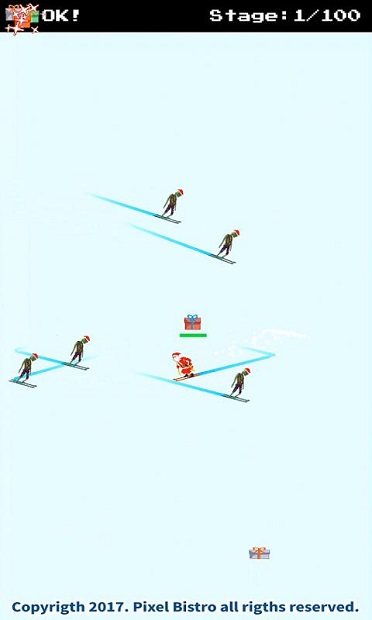 圣诞老人和僵尸的滑雪大战手游v1.0 安卓版(2)