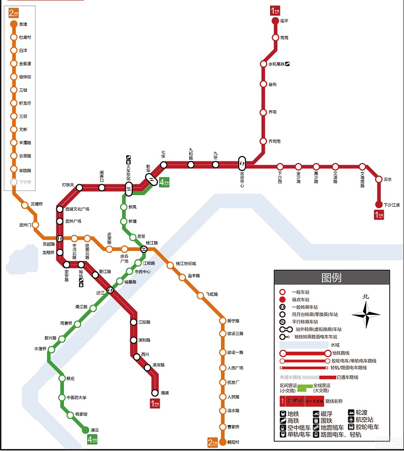 2021杭州地铁路线图(1)