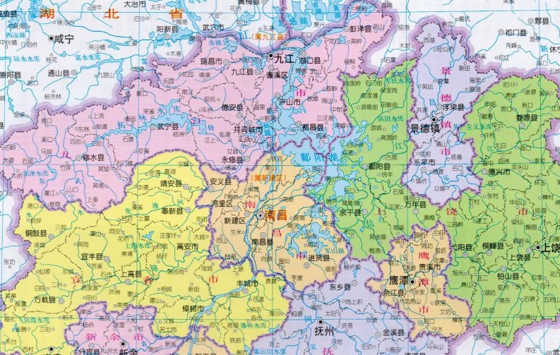 江西地图电子地图