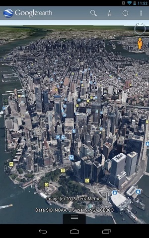 google earth卫星地图手机版v9.121.0.5 安卓最新版(1)