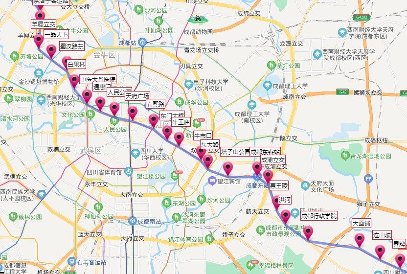 成都地铁线路图2021高清版(1)