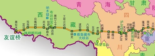 318国道全程线路图最新版大地图(1)