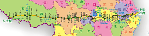318国道全程线路图高清版