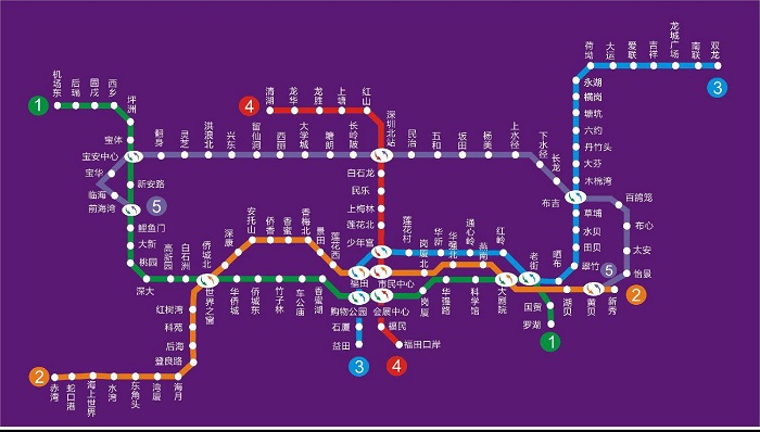 深圳地铁线路图2021最新版(1)