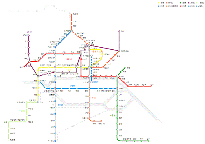 广州地铁线路2015版高清版(1)