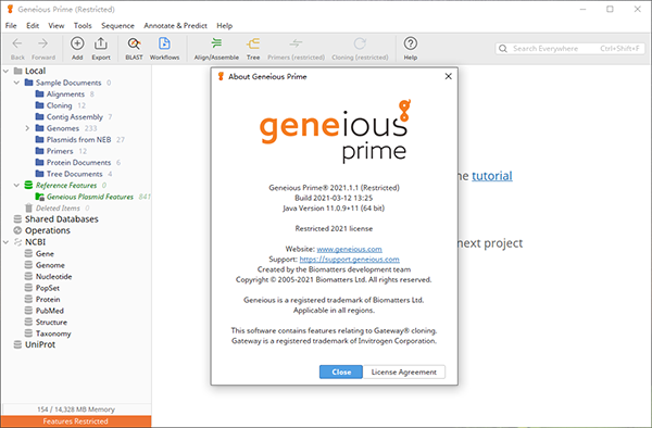 geneious软件破解版v2021.1.1 完整版(1)