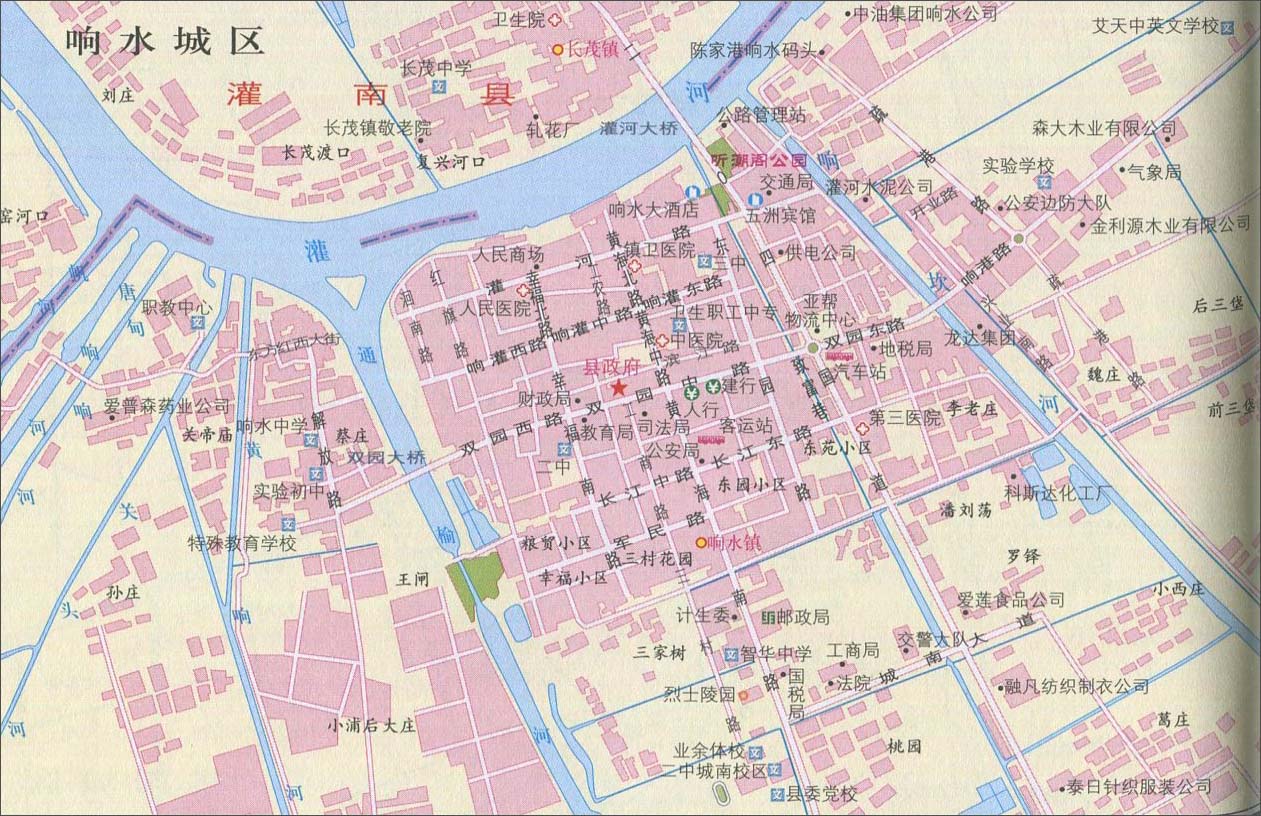 响水县地图高清版大图最新版(1)