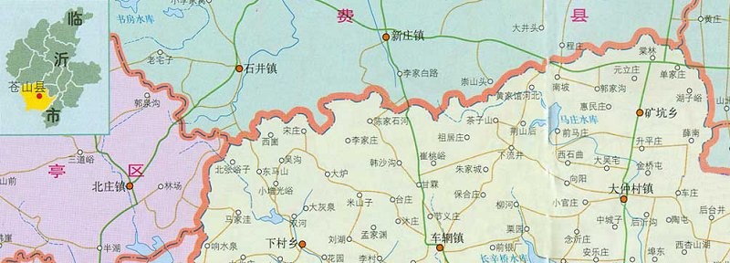 苍山县地图高清版