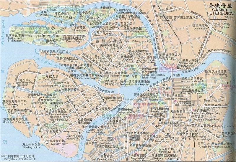 圣彼得堡平面图图片