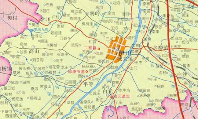 河南省伊川县地图(1)
