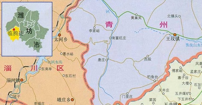 临朐县地图最新版高清版(1)