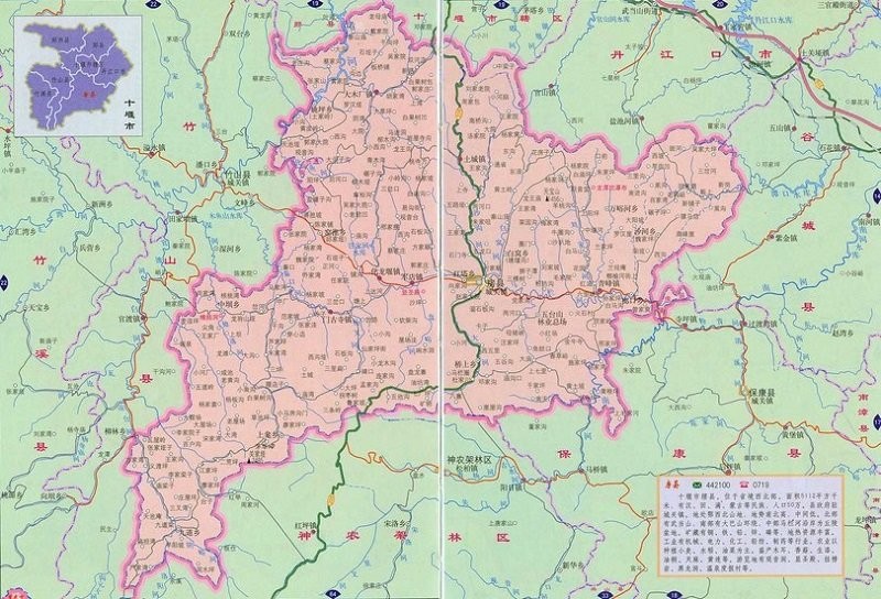 湖北省十堰市房县地图全图高清版(1)