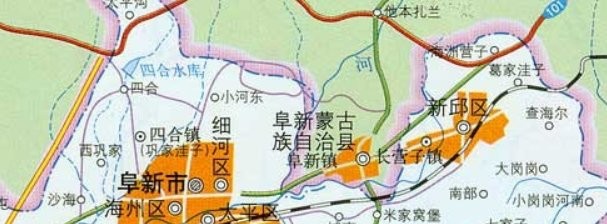 阜新地图最新高清版(1)