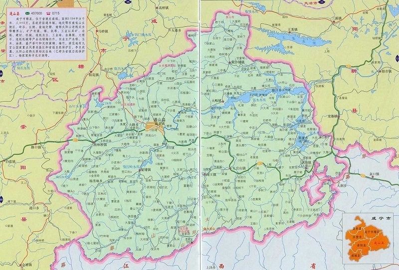 湖北省通山县地图全图高清版(1)