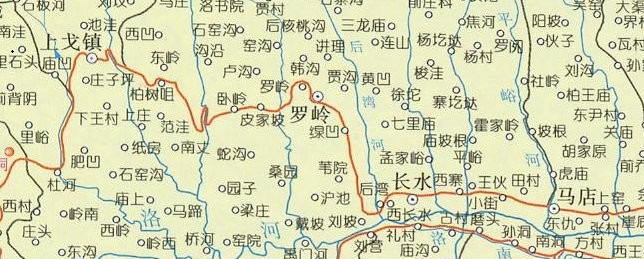 洛宁县地图高清版本