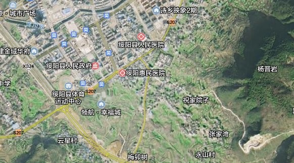 贵州遵义绥阳县地图(1)
