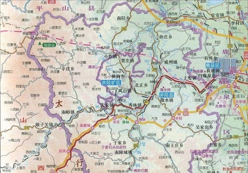 河北省石家庄市正定县地图完整版(1)