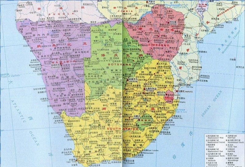 南非地图中文版全图完整版-含区域规划(1)