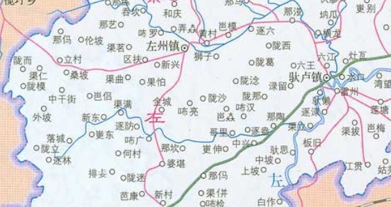 崇左地图高清版大图片(1)